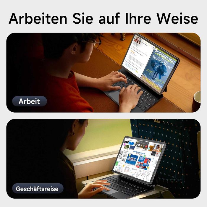 Калъф с клавиатура за iPad Air 13,2024 (M2), iPad Pro 12.9,Гаранция