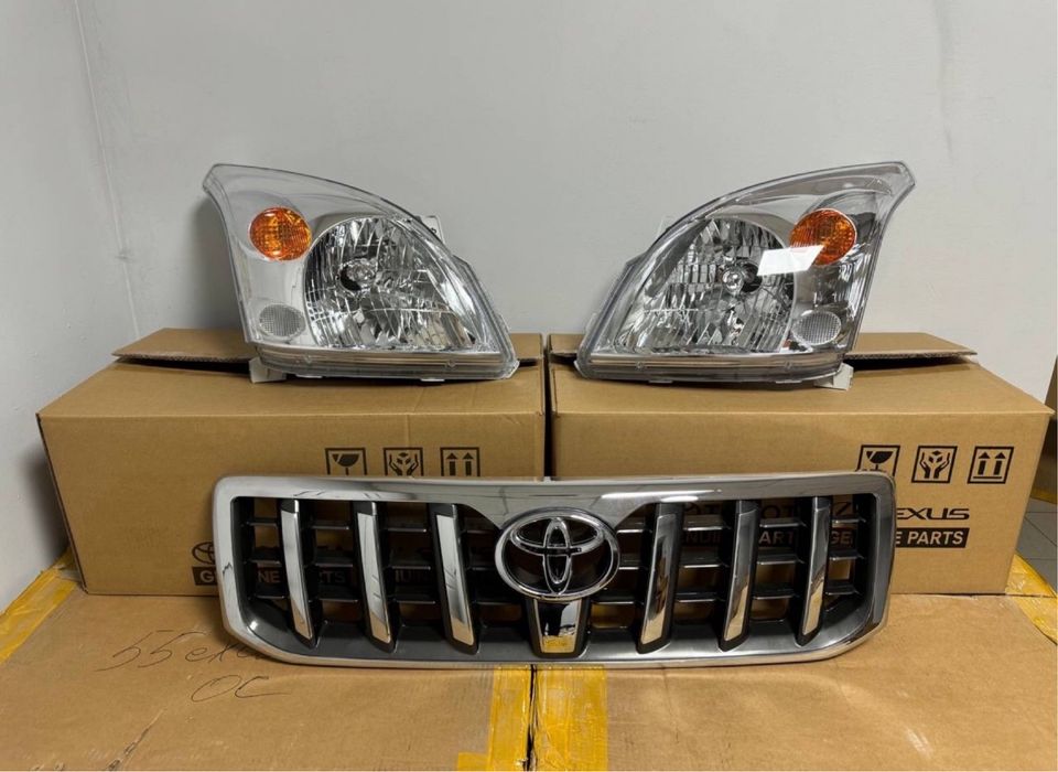 Туманки прадо 120 фары тойота пороги молдинг gx470