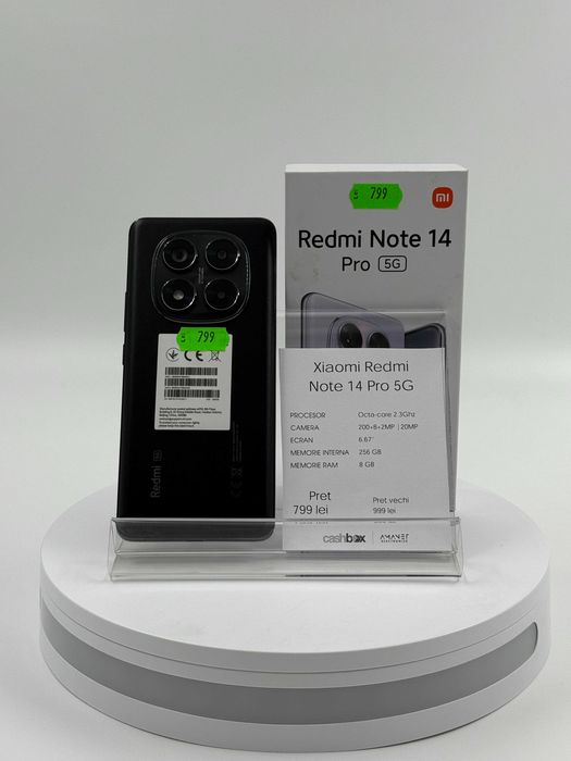 Xiaomi Redmi Note 14 PRO 5G 256 GB Garantie 24 luni CashBox