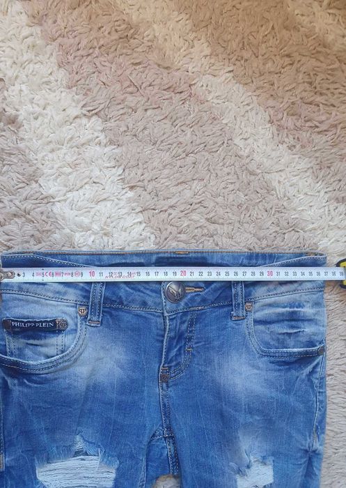 Оригинални дънки с ниска талия philipp plein xs-s