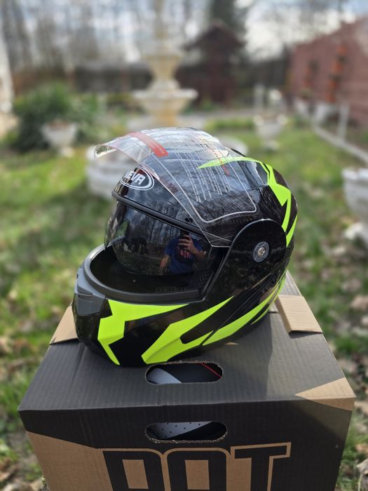 Casca moto atv fip up NOUA NEVA ochelari de soare