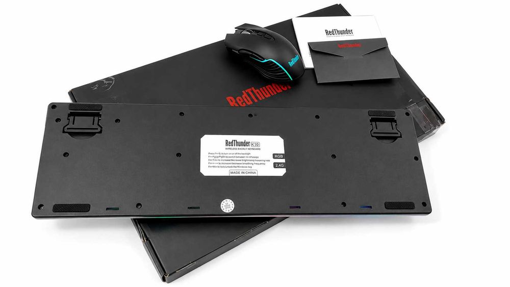 Set Tastatură și Mouse Wireless Gaming RedThunder K10 – Nou