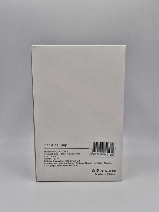 Pompa de aer portabilă CZK-3668 - Sigilat [#7651#]