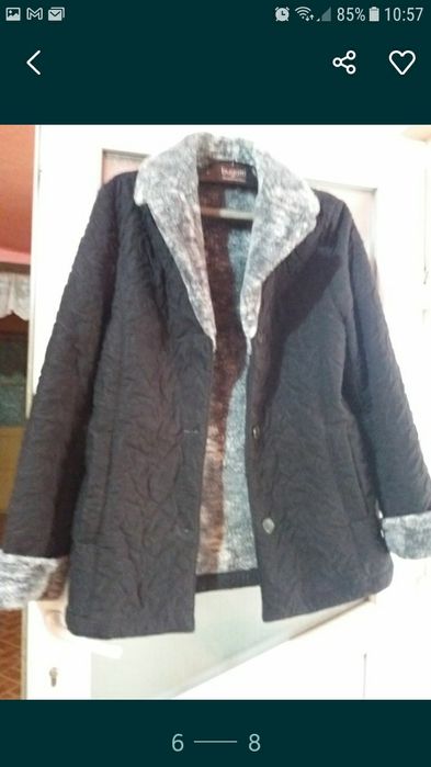 Haină de stofă imblanita