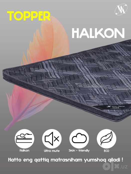 Halkon TOPPER – Yumshoq va Qulay Uyqu Uchun!
