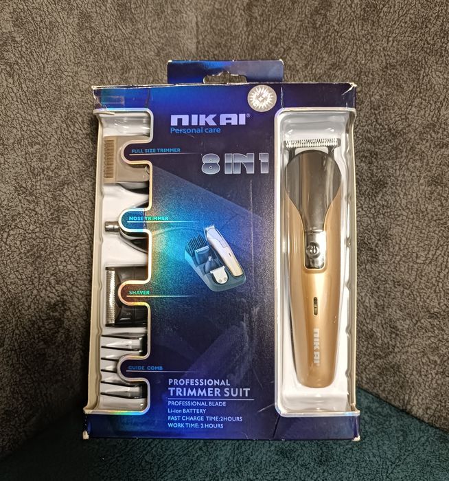 Триммер, бритва, набор для стрижки усов и бороды NIKAI NK-1712