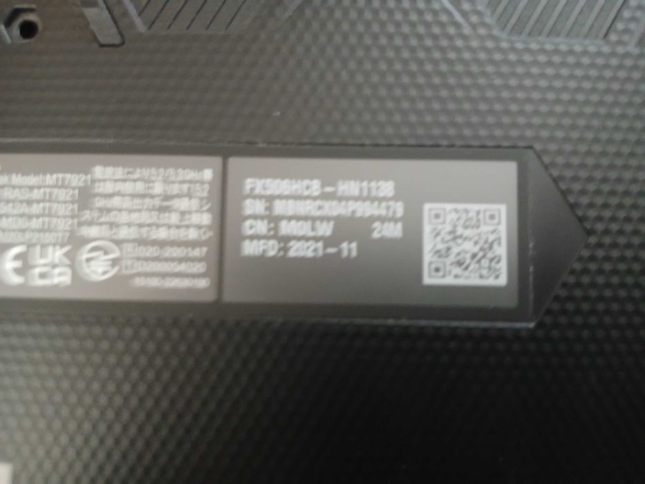 Лаптоп ASUS TUF Gaming FX506h На Части