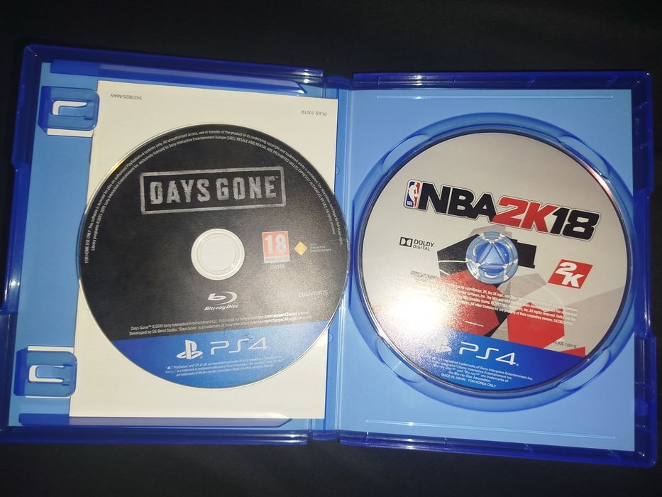 Диск ps4, playstation. Nba 2k18 и days gone
