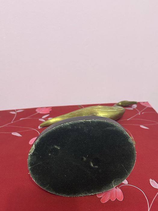 Sculptură Vintage din Bronz – Pasăre Stilizată