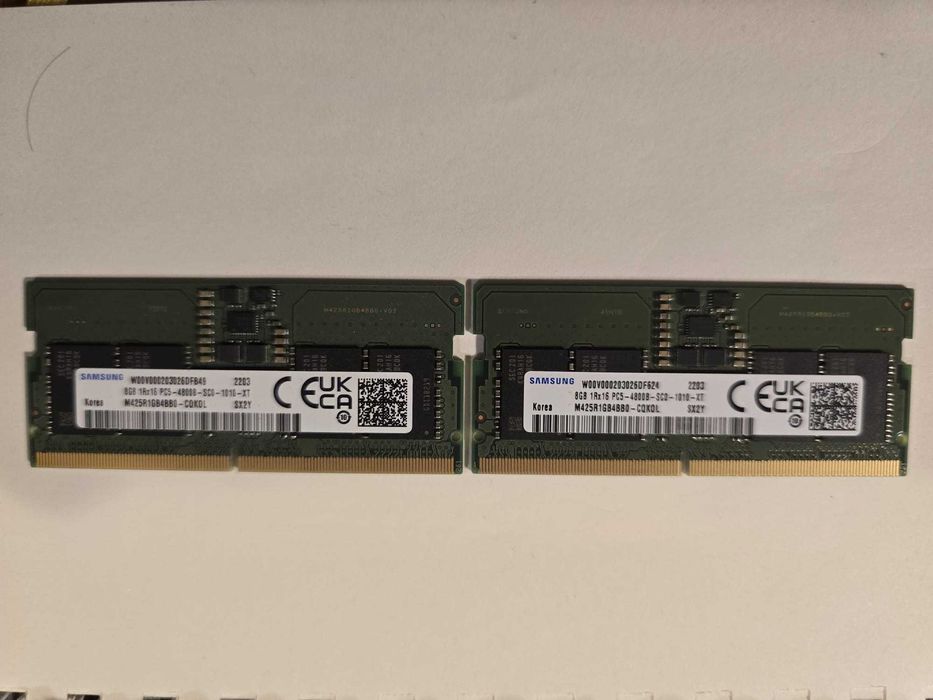 Memorie laptop Samsung dual channel 8GB DDR5 1Rx16 PC5-4800B originale