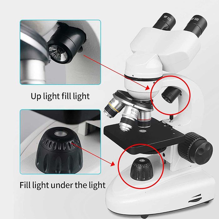 Биологический микроскоп бинокулярный (2000х)