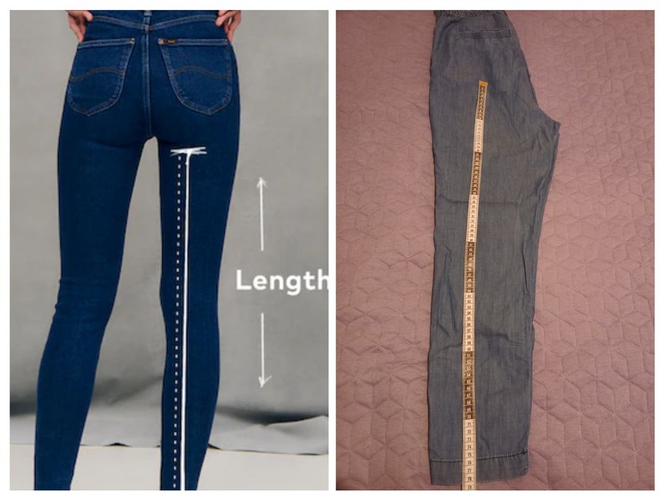 Pantaloni primăvara/vara denim, compoziție bumbac