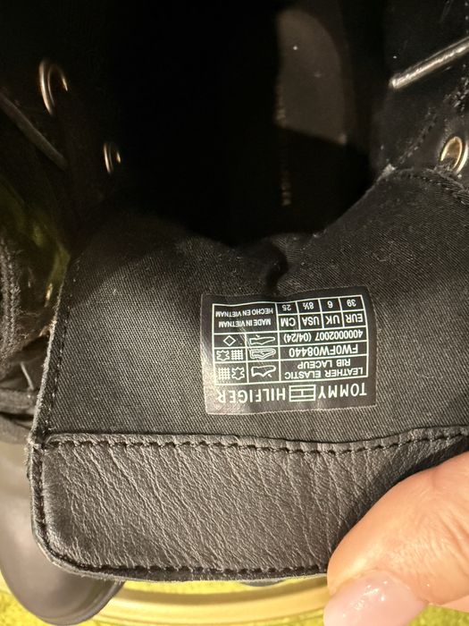 Ghete piele Tommy Hilfiger