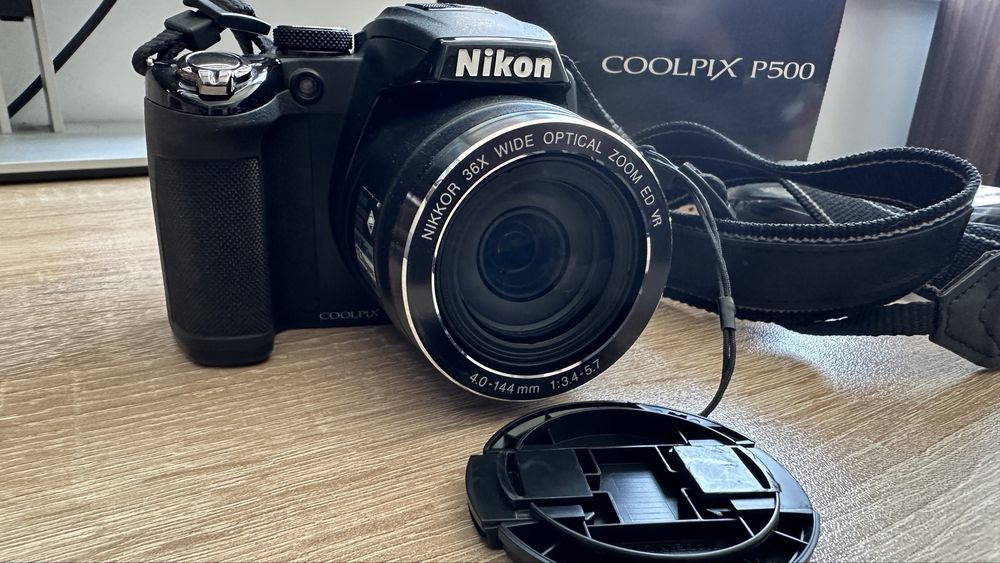 Професионален апарат Nikon Coolpix P500 36X Optical Zoom