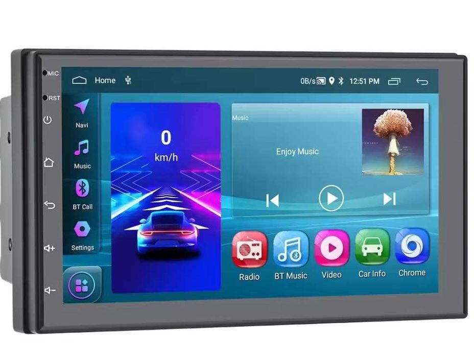 Мултимедия плеър двоен дин навигация за кола автомобил Android Carplay