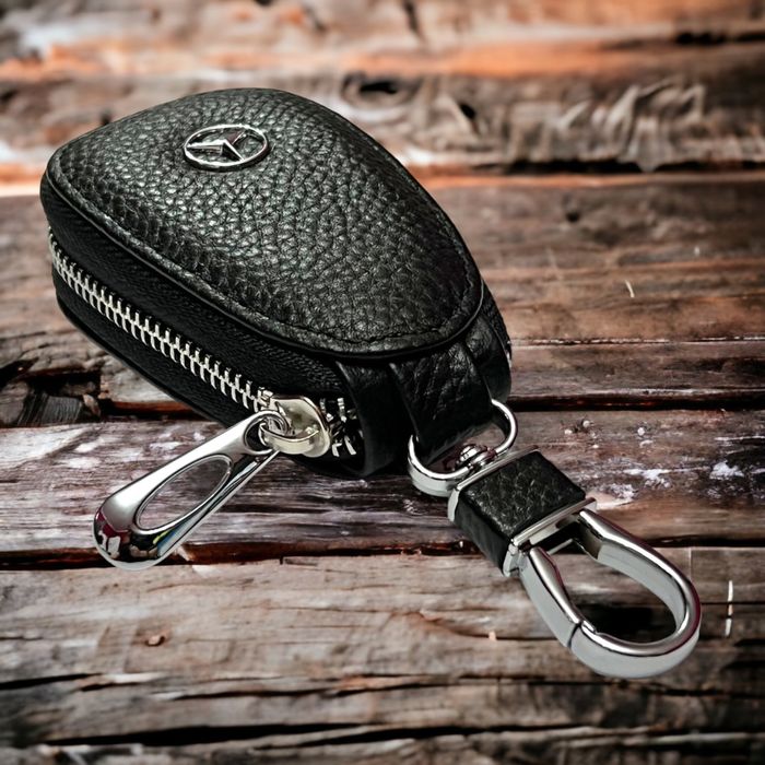 ключодържател за кола в калъф от естествена кожа бмв ауди мерцедес