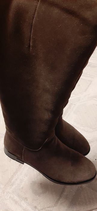 Сапоги натуральная замша