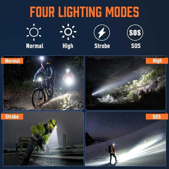 Мощен акумулаторен челник 100000 лумена Power Bank 5200mAh