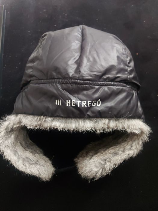Hetrego down , мъжка пухена шапка , заешка кожа  58-62см. Дълбока.