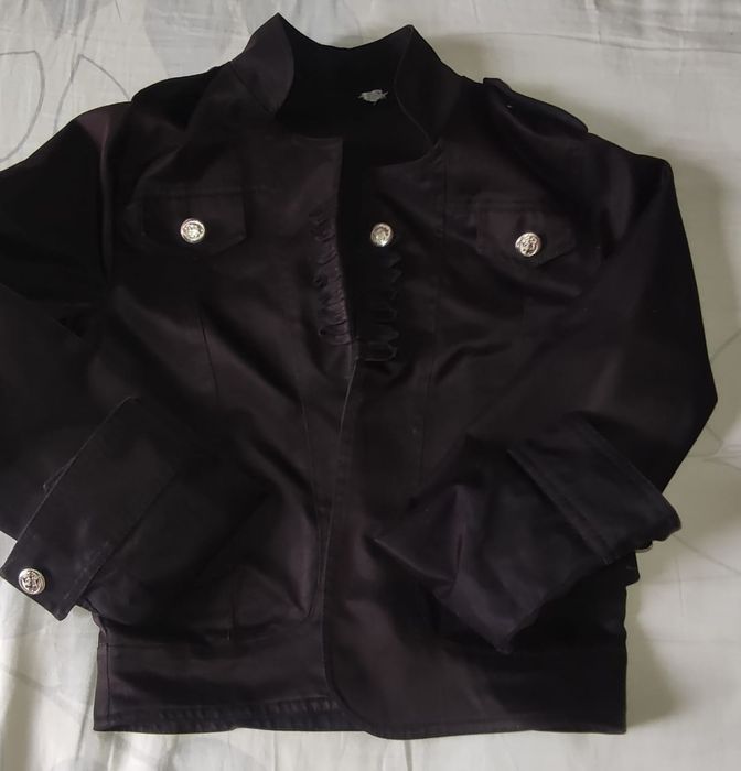 Пиджак кожаный женский