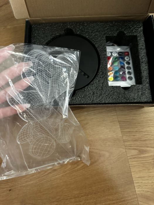 3D Led лампа с батерии