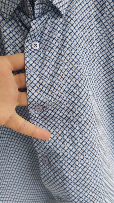 Памучна риза с къс ръкав Andrew's, S размер - като нова