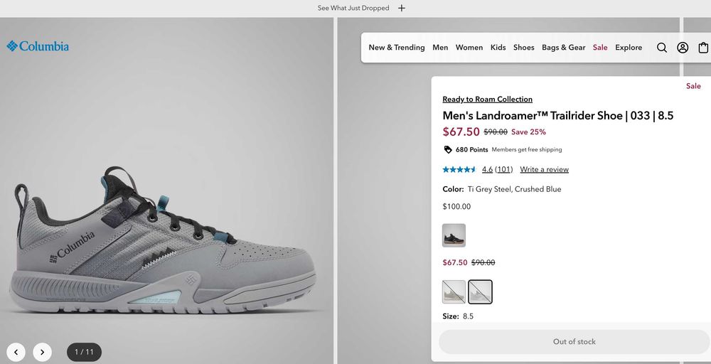 Новые Columbia Landroamer Trailrider 41.5 (8.5 US)