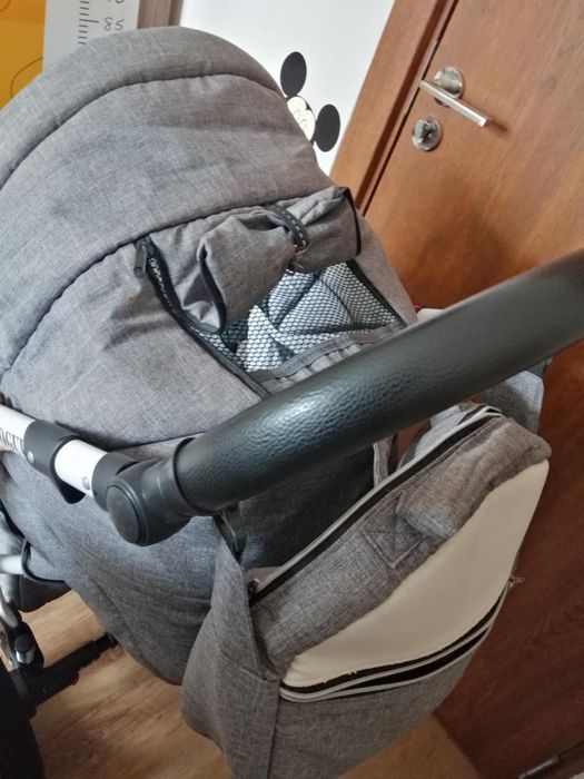 Бебешка количка 5in1 - Vogue moonstone nio-два чифта гуми и две рами