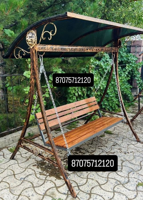Кованые садовые качели