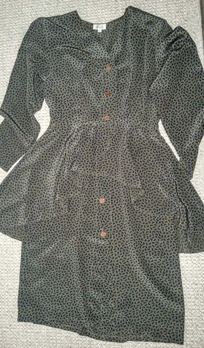 rochie vintage matase naturala