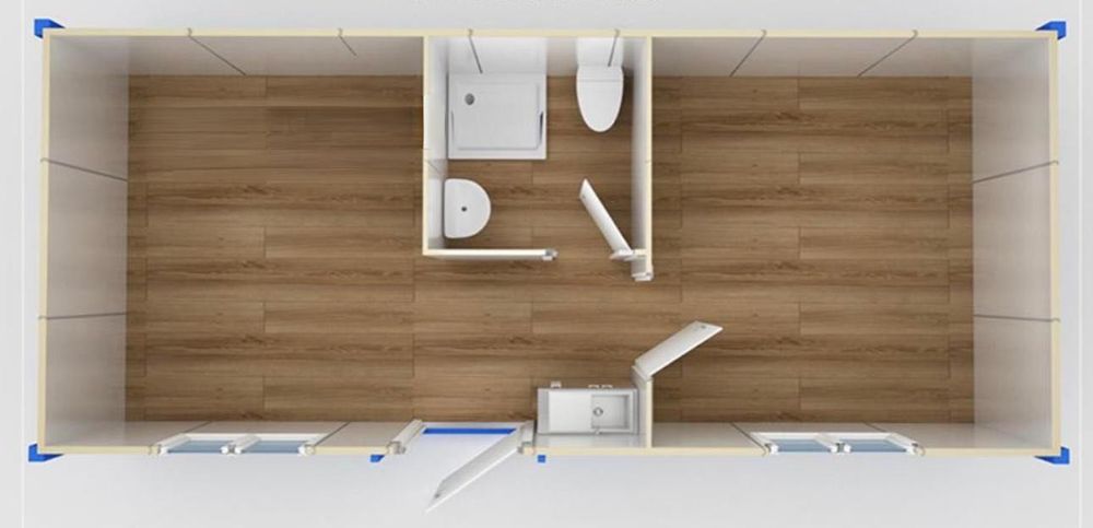 24кв.м На изплащане Контейнер за живеене офис павилион Налични