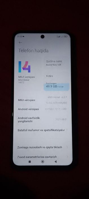Redmi not 12 R 128 talik abmen poco x3 proga