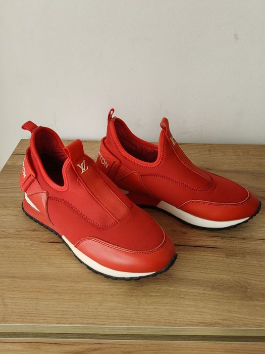 LOUIS VUITTON  Slip-On червени дамски маратонки без връзки, 39 номер
