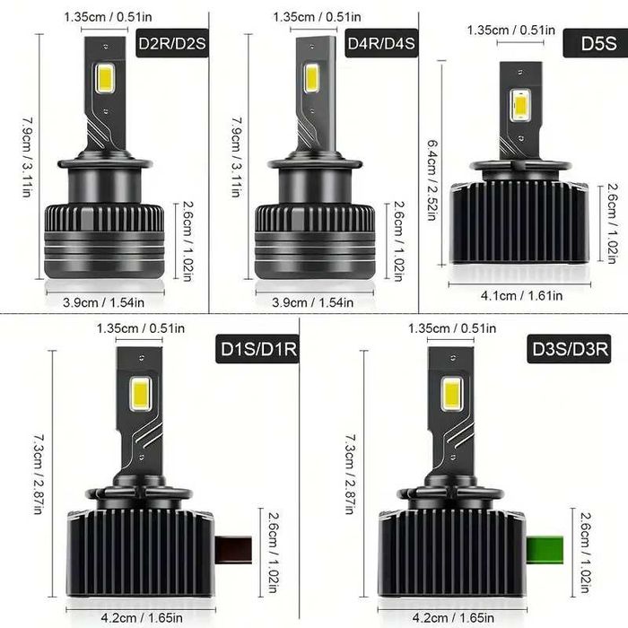 Heyword D SERIES D1S D2S  D3S LED крушки за автомобилни фарове