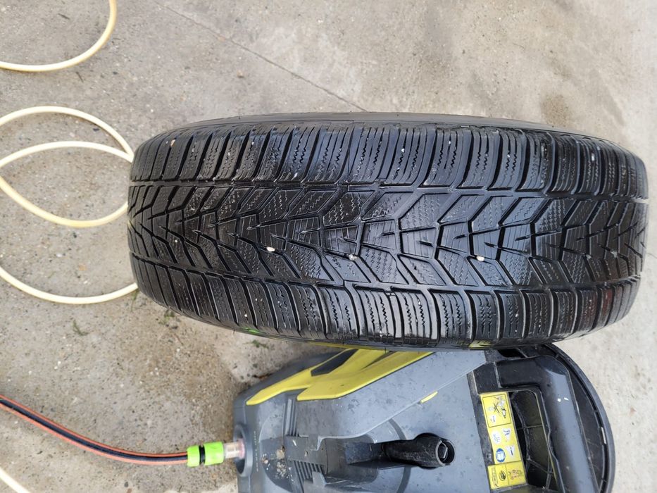 Set 4 roti iarna VW Touareg 7P 5x130 anvelope iarna Hankook 235 65 17