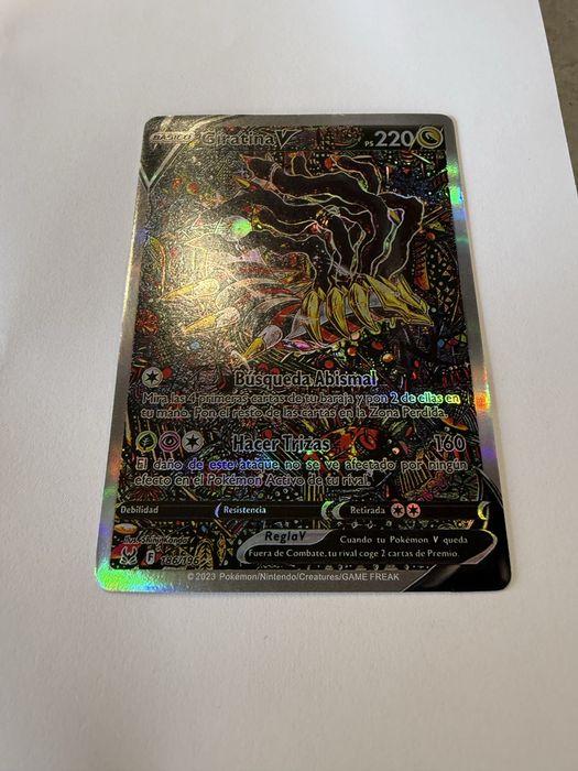 Pokémon TCG Giratina v Alt Art Lost Original Full Art Card 186/196