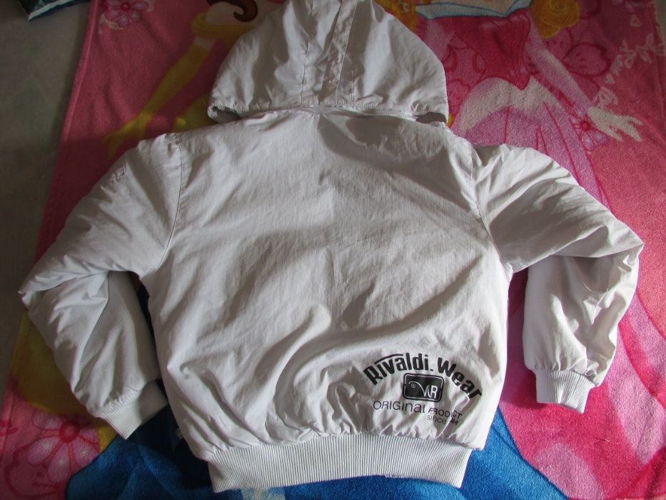 Пухено бяло яке - унисекс