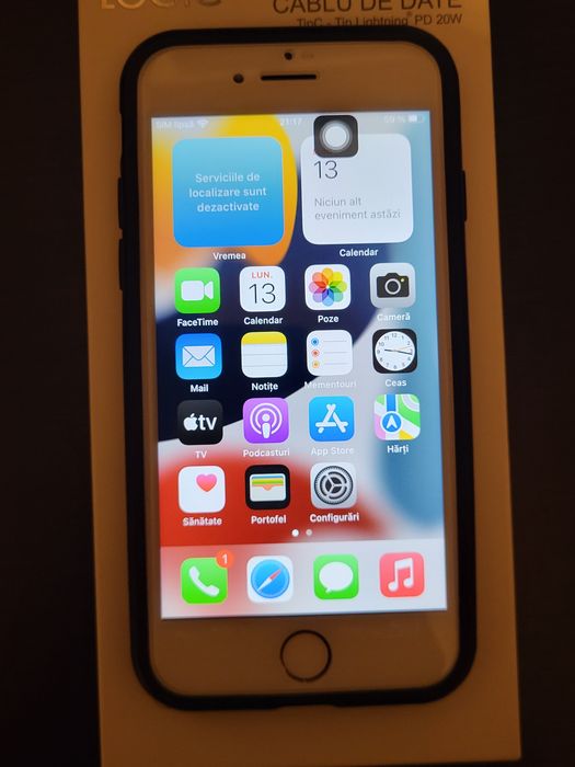 iPhone 7 Rose Gold, 32 GB - Pentru piese / Reparat + Cablu de date cadou