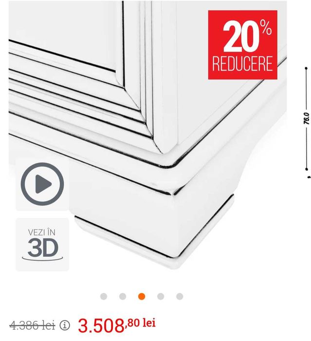 Vand Birou JAZZ 1 ușă, 2 sertare , Mobexpert