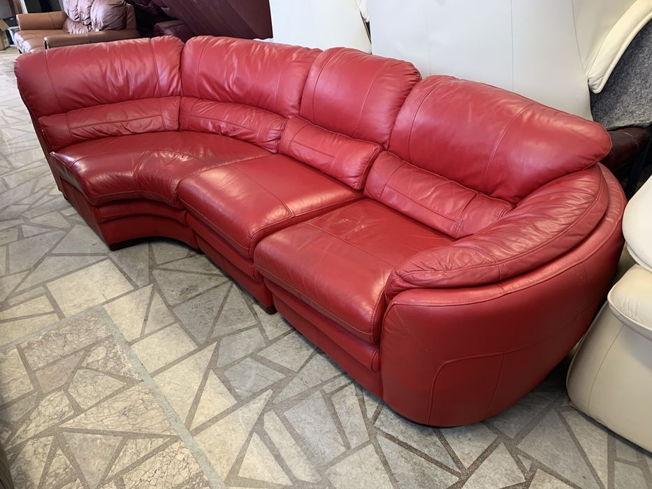 Ъглова холна гарнитура ест кожа