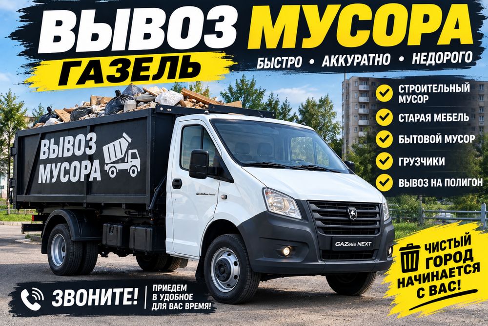 вывоз мусора сегодня стройтелный отходы стр мебель хламы вывоз свалка