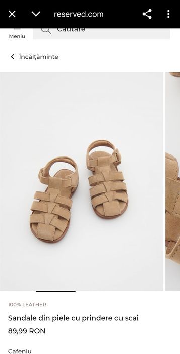 Reserved sandale piele 24/25