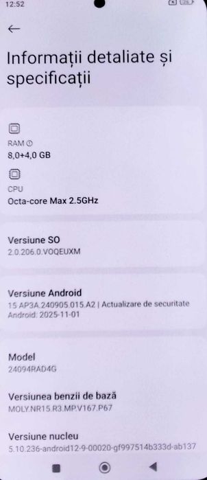 (AG 35) Telefon Xiaomi Redmi Note 14  b.34404 - 650 Lei Garantie 2ani!