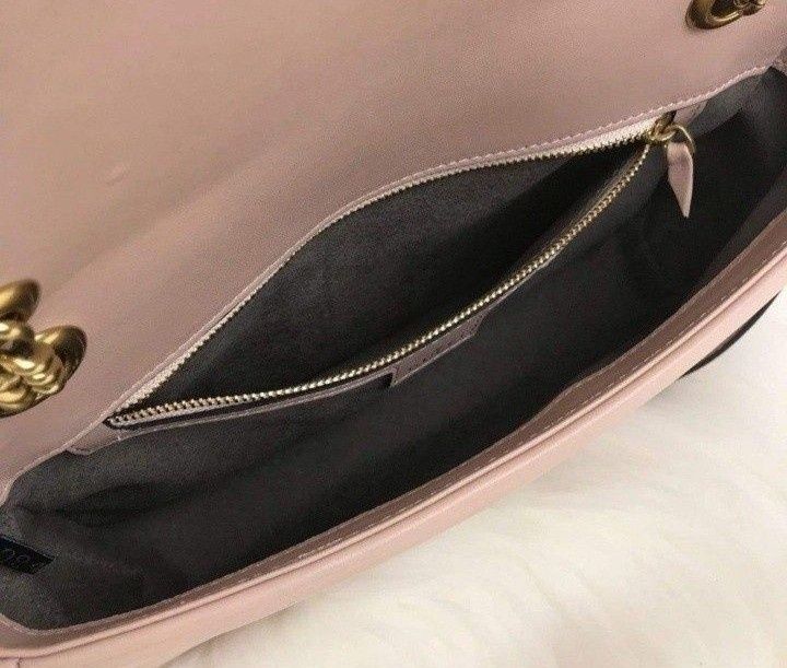 Geanta damă, model Marmont, logo metalic auriu mat,saculet,etichetă