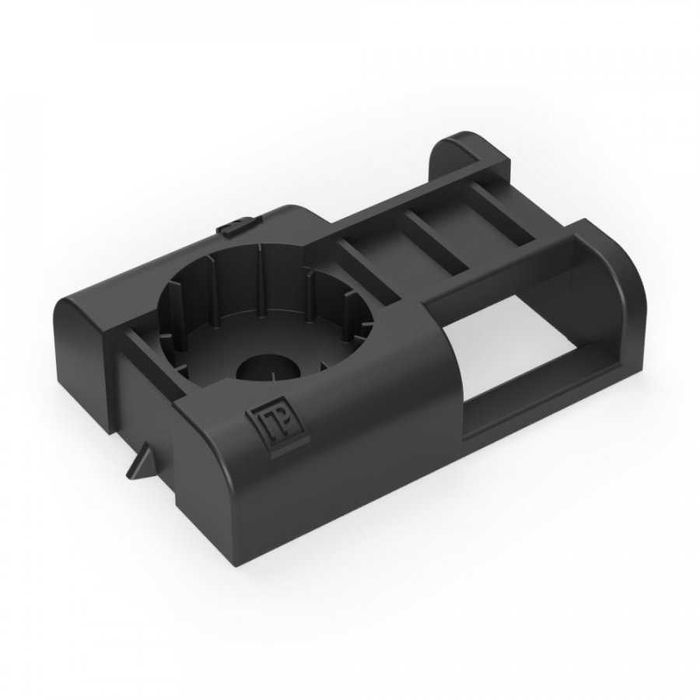 Крепеж-клипсы / площадки Промрукав серая/черная 100шт