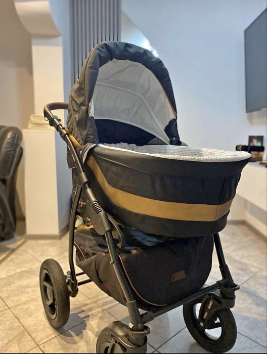 CĂRUCIOR BABIES 3 în 1 - Optima Dark Black Gold 700 Lei