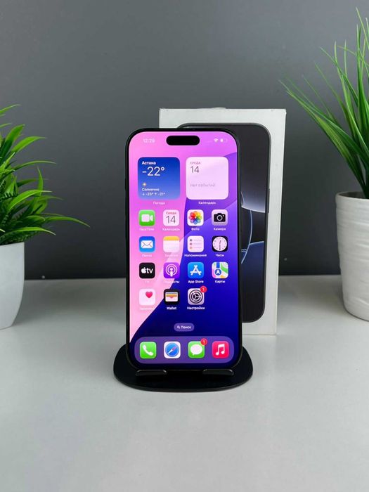 Apple iPhone 16 Pro 256GB, Чёрный 12642а6844