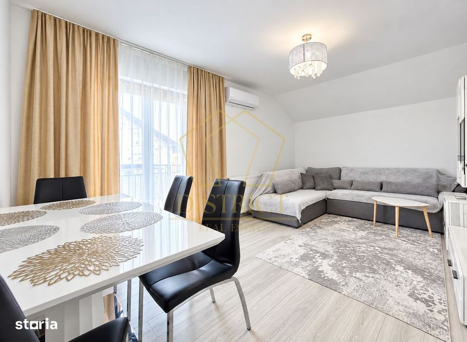 Apartament cu 2 camere mobilat | Etajul 1 | 57 mp utili | in Giroc la