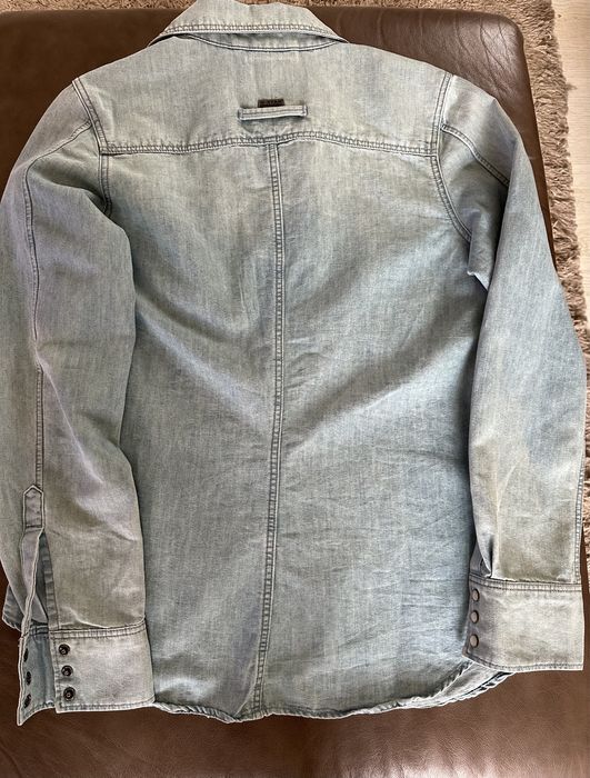 Нова риза G-STAR RAW slim (вталена), светло син деним- М размер