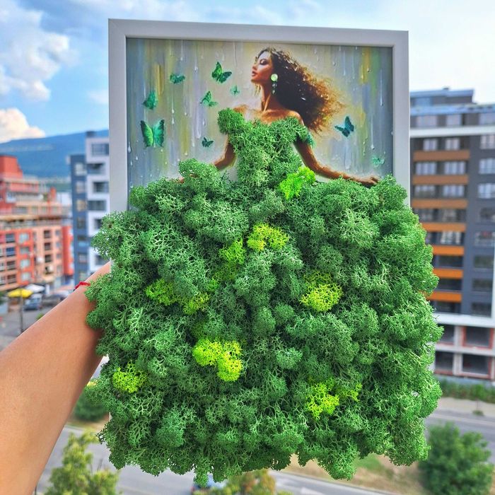 Декорации със скандинавски мъх